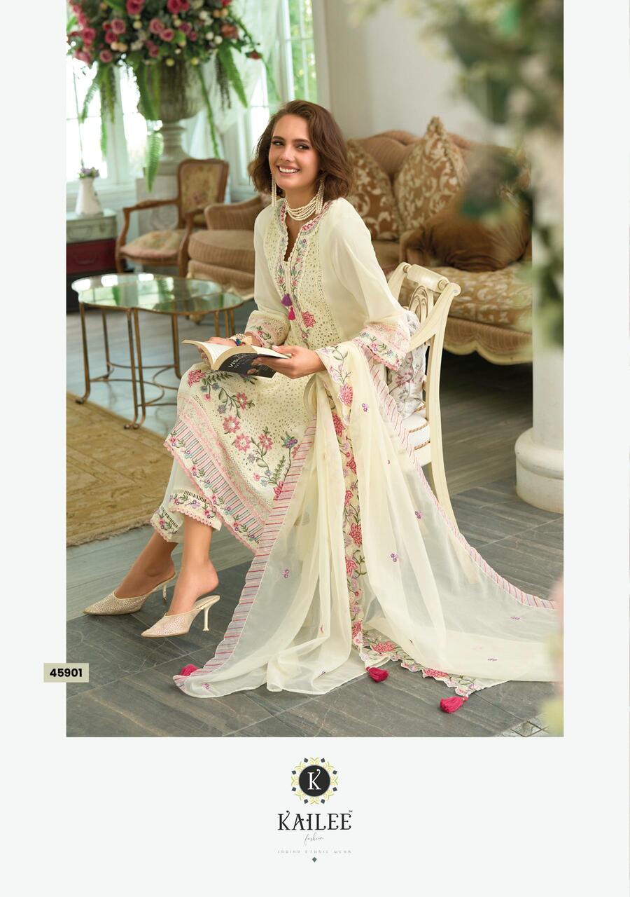 Kailee Fashion Safarnama 8 Cotton Salwar Kameez Catalog collection 12