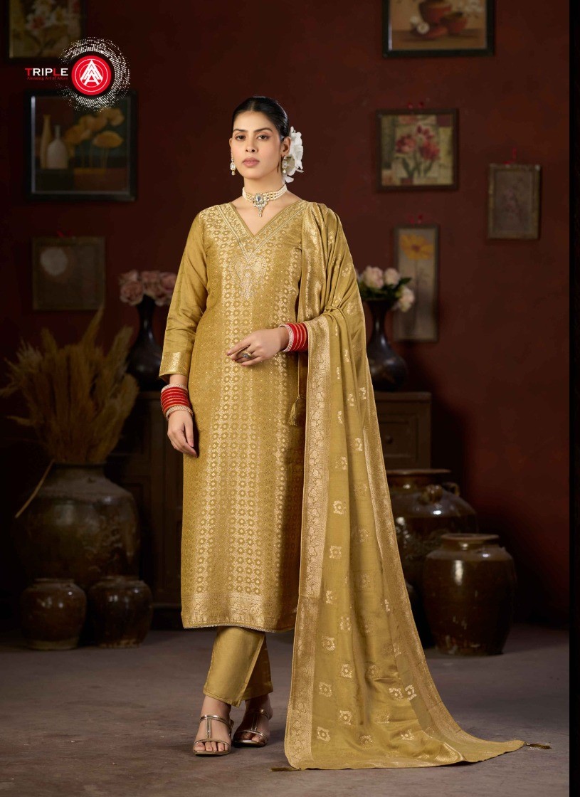 Triple A Hanshika Vol 5 Dress Materials Catalog collection 4