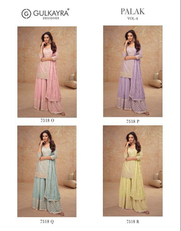 Gulkayra Palak 4 Designer Wedding Party Salwar Suits Catalog collection 1