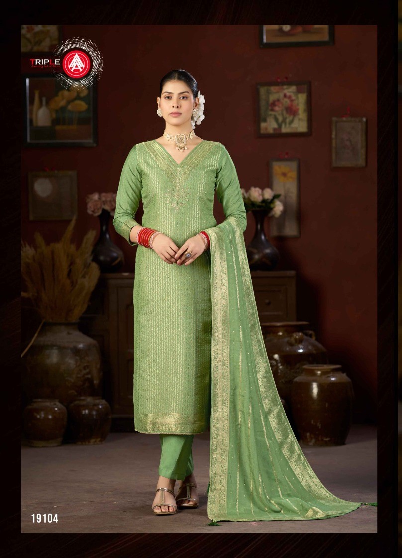 Triple A Hanshika Vol 5 Dress Materials Catalog collection 3