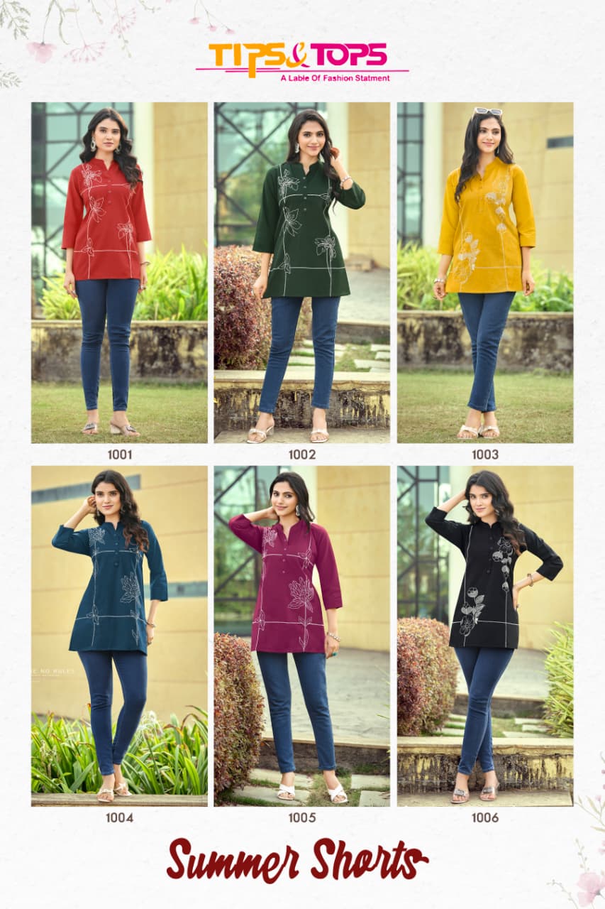 Tips And Tops Summer Shorts Ladies Tops Catalog collection 7