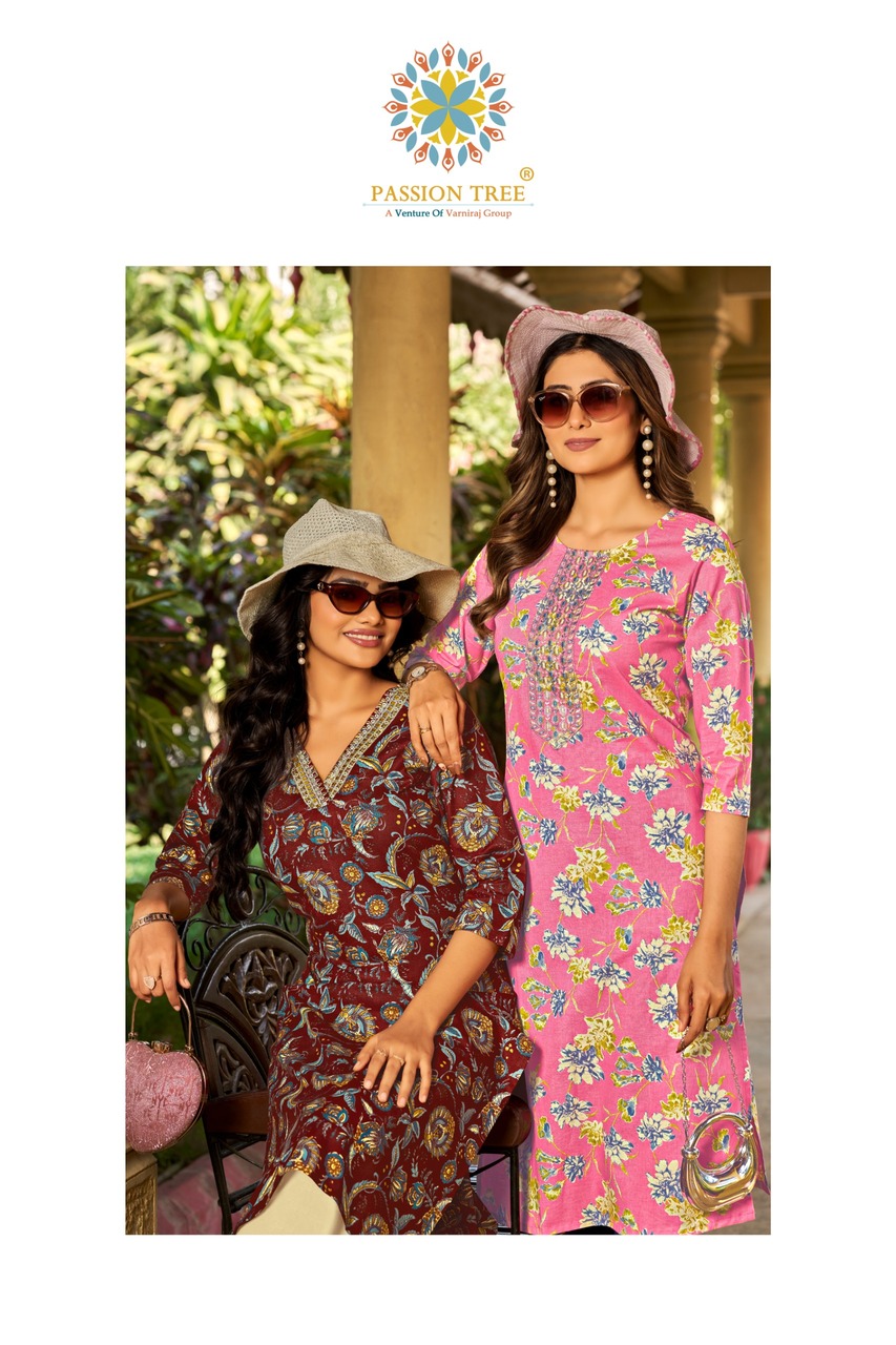 Passion Tree Pahel Vol 2 Printed Kurtis Catalog collection 9