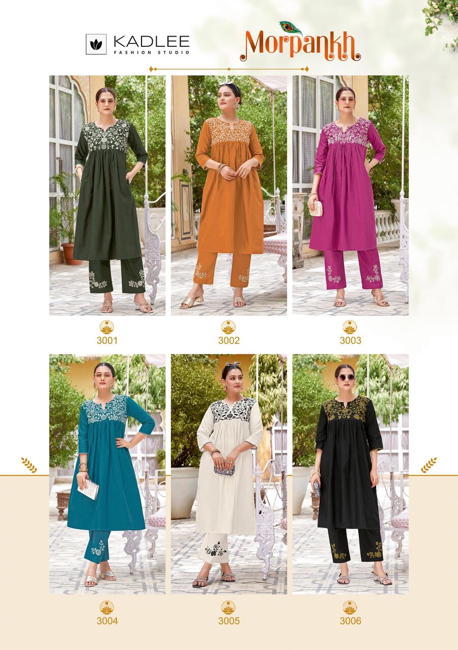Kadlee Morpankh Kurtis With Bottom Catalog collection 1