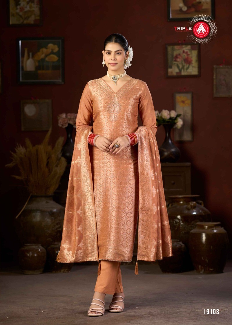 Triple A Hanshika Vol 5 Dress Materials Catalog collection 5