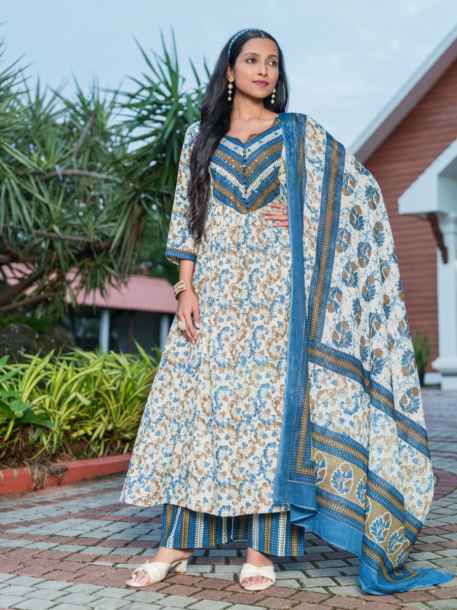 Aarvee Creation Setwise 2 Cotton Salwar Kameez Size Set collection 5