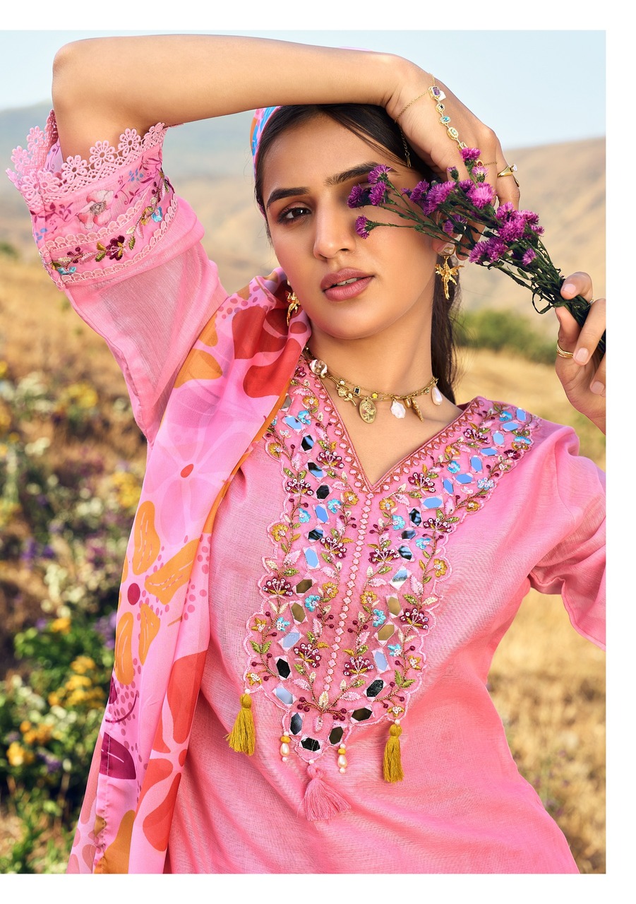 Anju Fabrics Rhythm 2 Embroidery Salwar Kameez Catalog collection 4