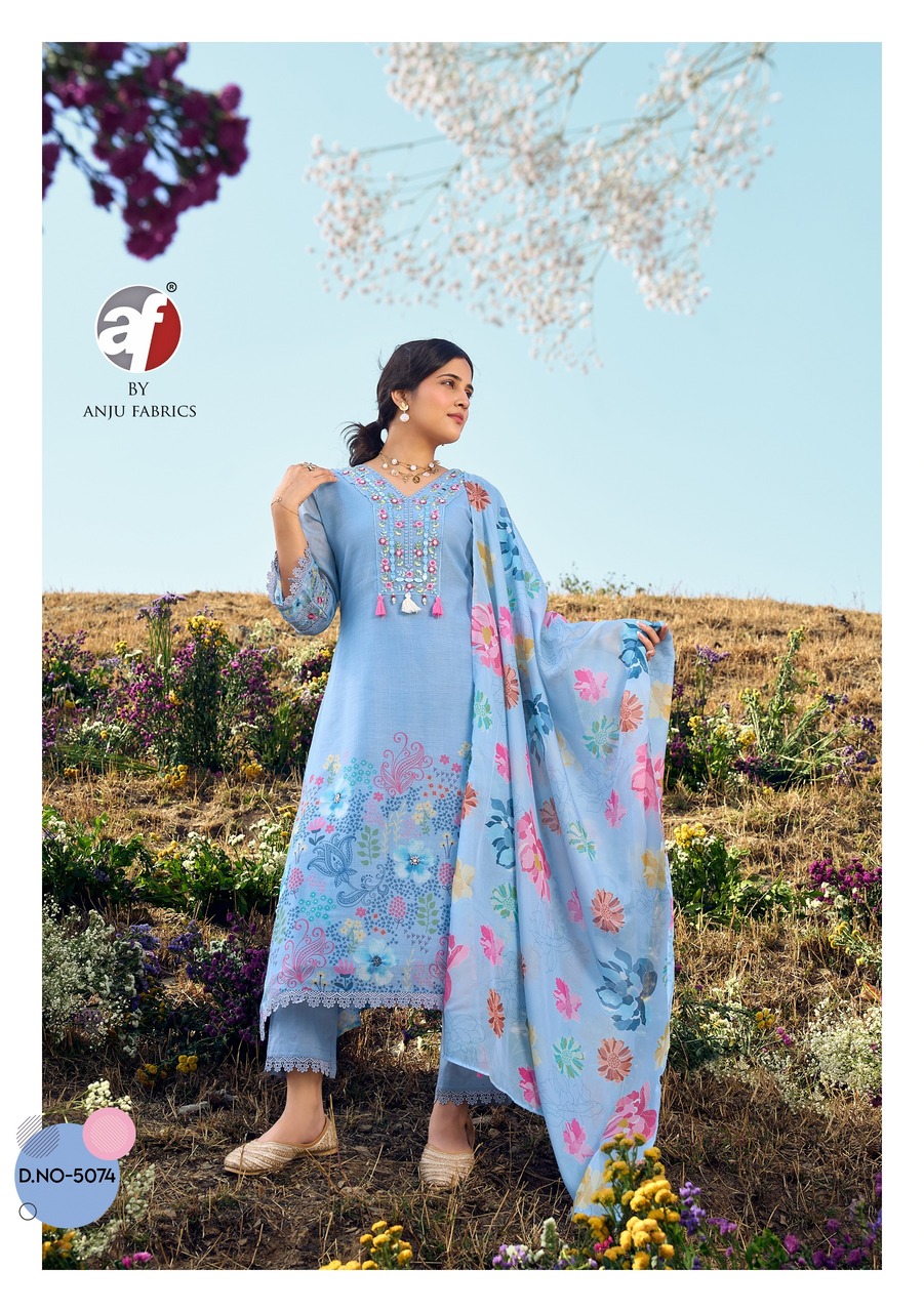 Anju Fabrics Rhythm 2 Embroidery Salwar Kameez Catalog collection 12