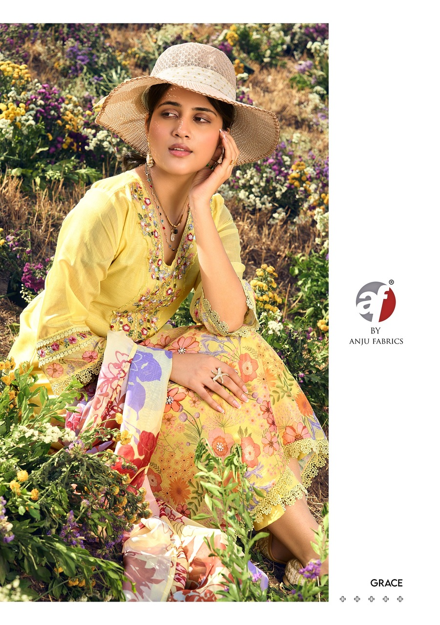 Anju Fabrics Rhythm 2 Embroidery Salwar Kameez Catalog collection 17