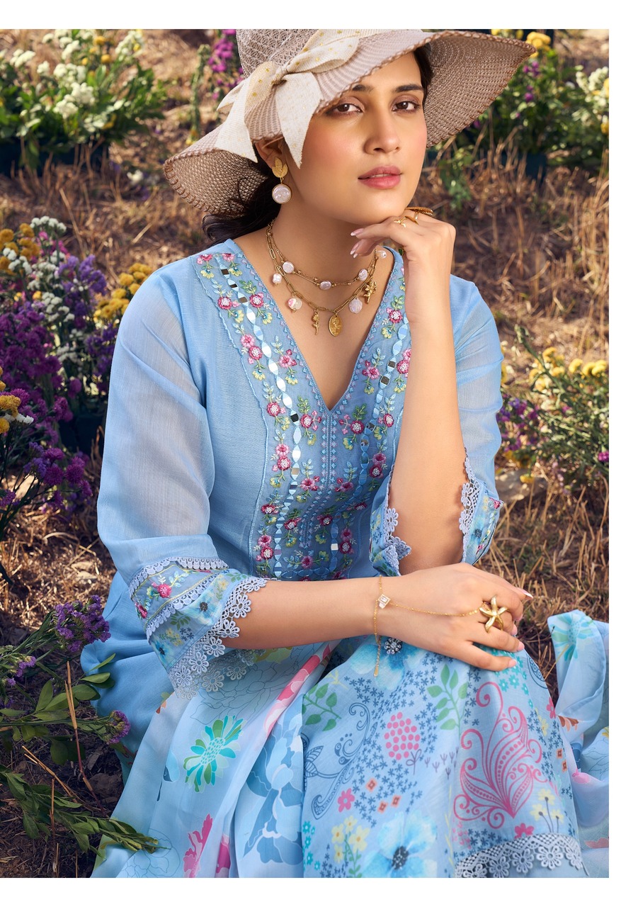 Anju Fabrics Rhythm 2 Embroidery Salwar Kameez Catalog collection 13