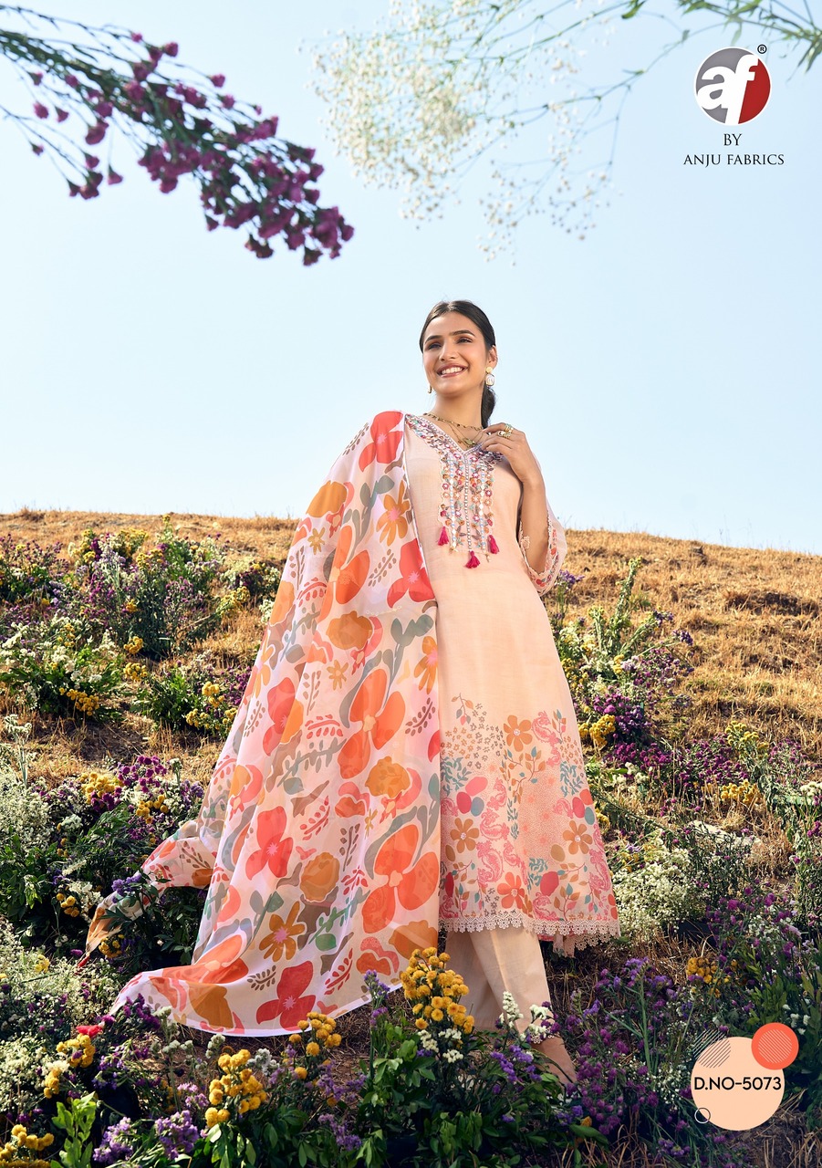 Anju Fabrics Rhythm 2 Embroidery Salwar Kameez Catalog collection 14