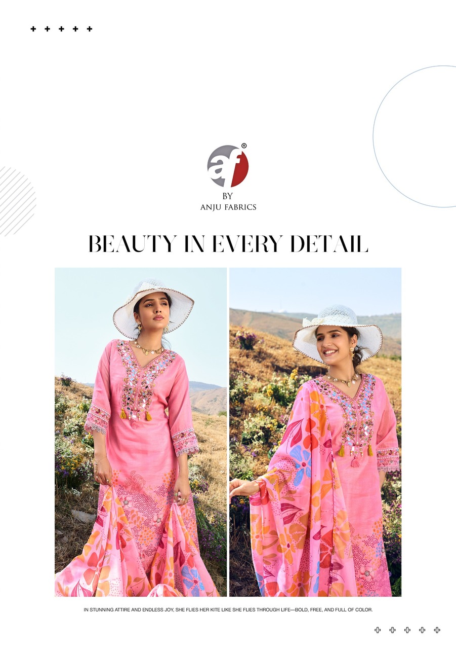 Anju Fabrics Rhythm 2 Embroidery Salwar Kameez Catalog collection 11