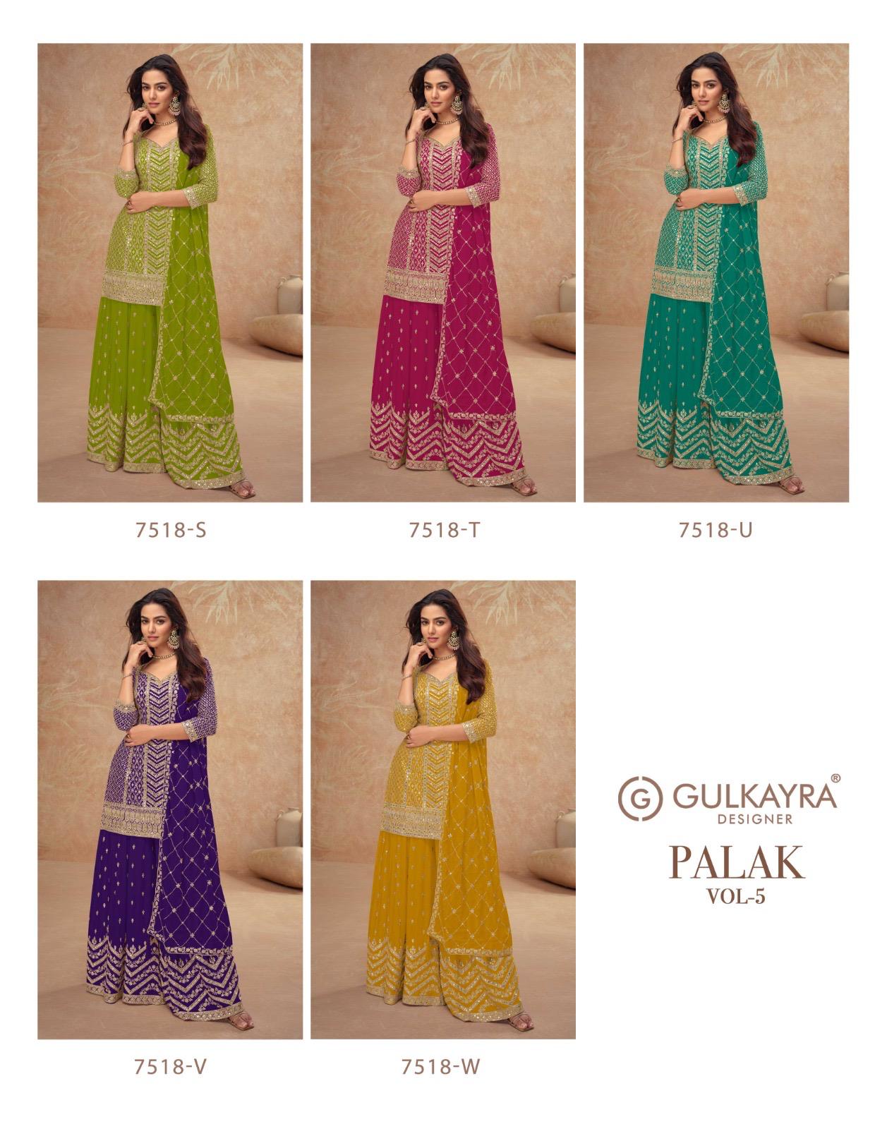 Gulkayra Palak 5 Designer Wedding Party Salwar Suits Catalog collection 8