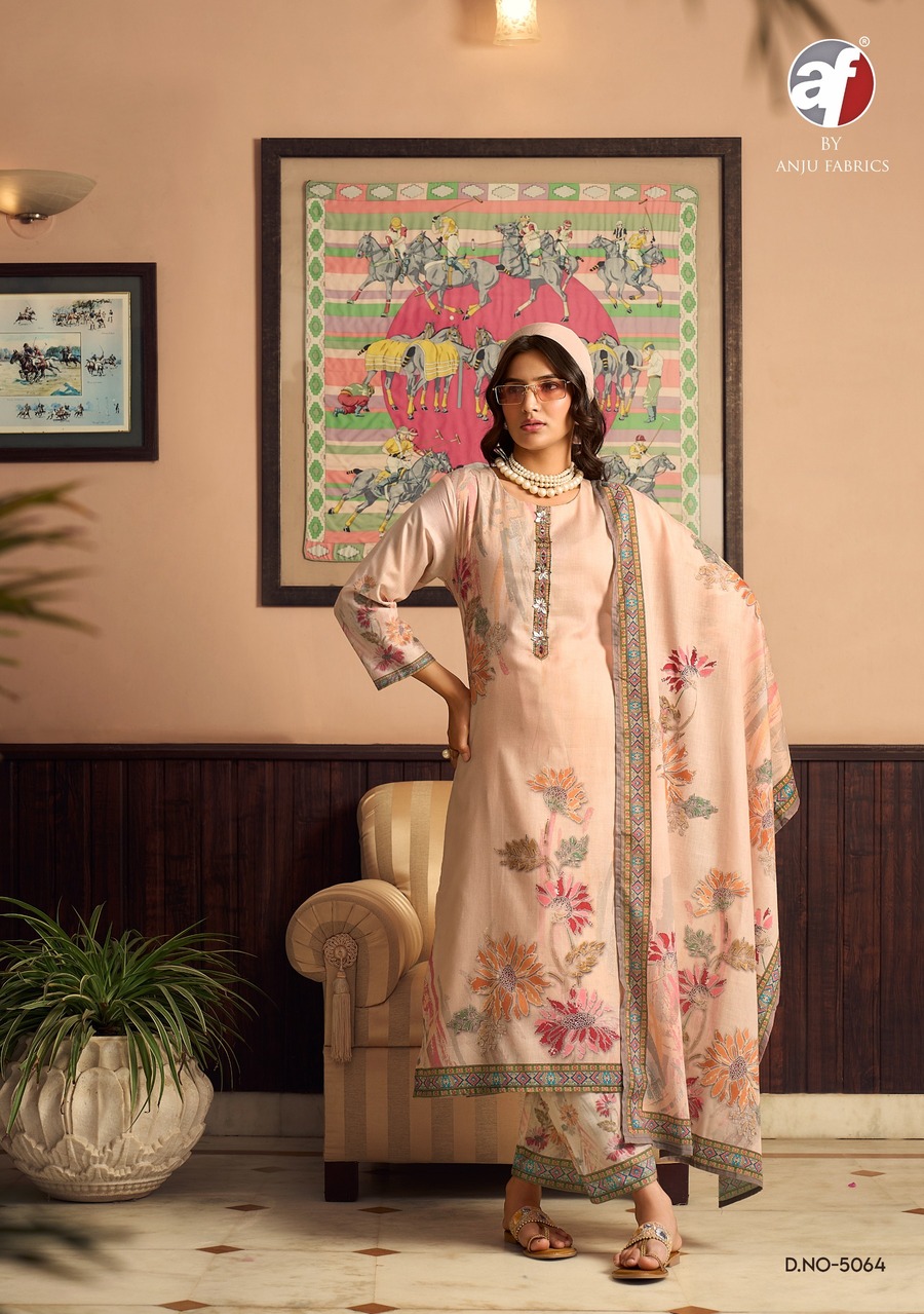 Anju Fabrics Comfort Lady 3 Cotton Salwar Kameez Catalog collection 13