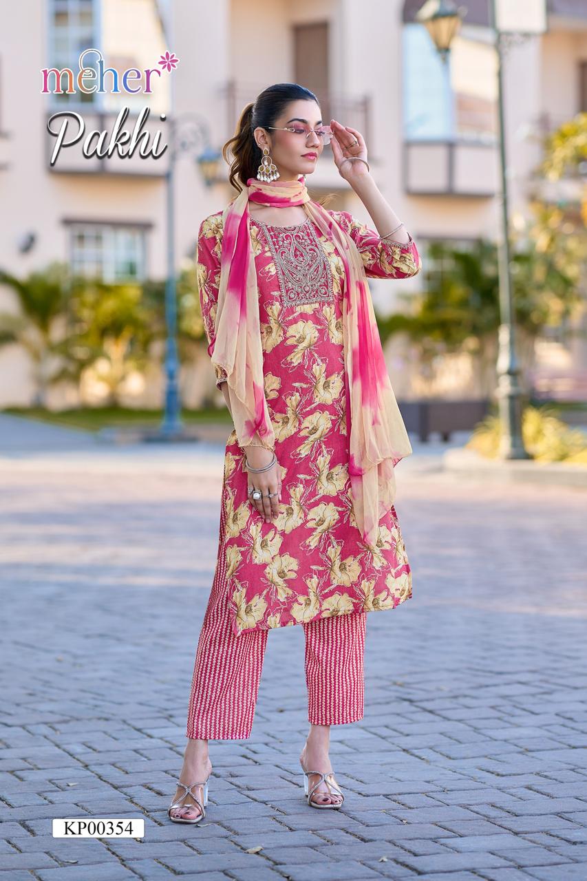 Meher Pakhi Printed Salwar Kameez Catalog collection 6