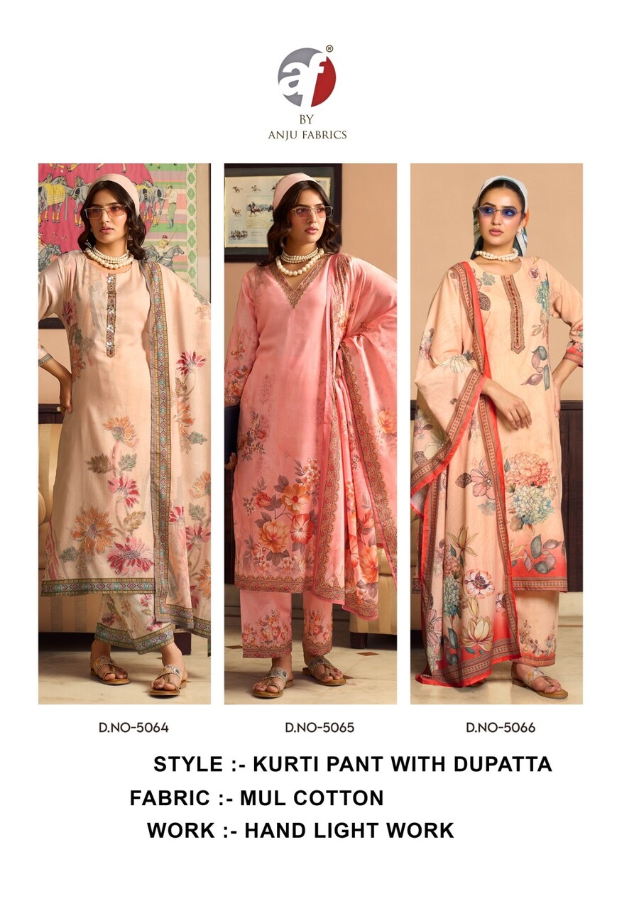 Anju Fabrics Comfort Lady 3 Cotton Salwar Kameez Catalog collection 8