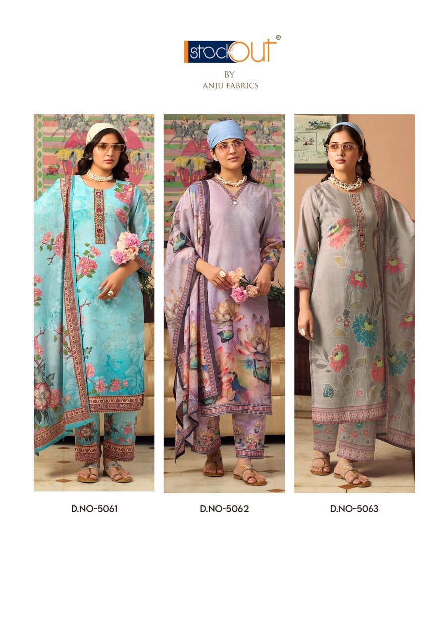 Anju Fabrics Comfort Lady 3 Cotton Salwar Kameez Catalog collection 7