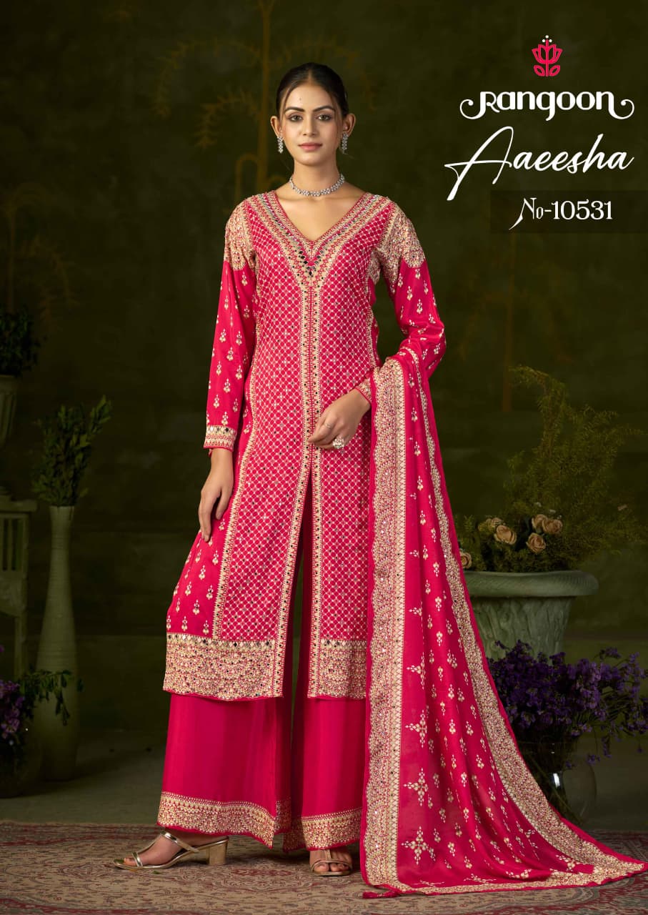Rangoon Aaeesha Designer Wedding Party Salwar Suits Catalog collection 1