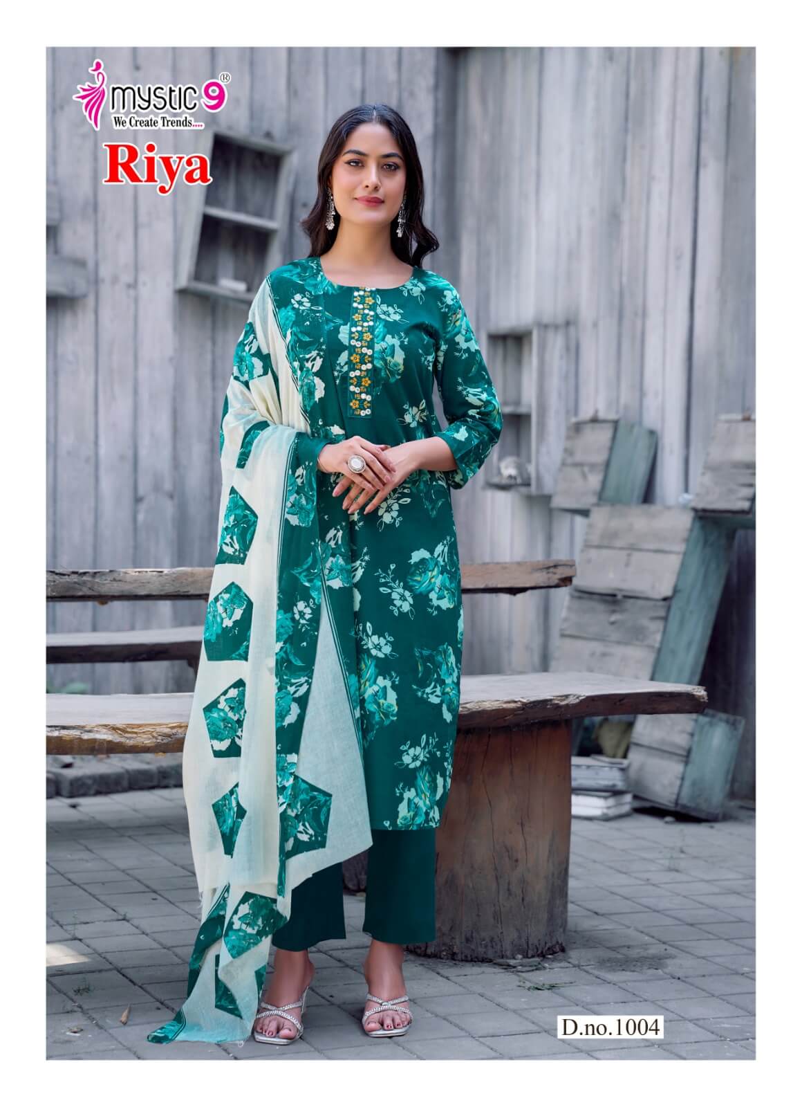 Mystic 9 Riya Vol 1 Printed Salwar Kameez Catalog collection 7