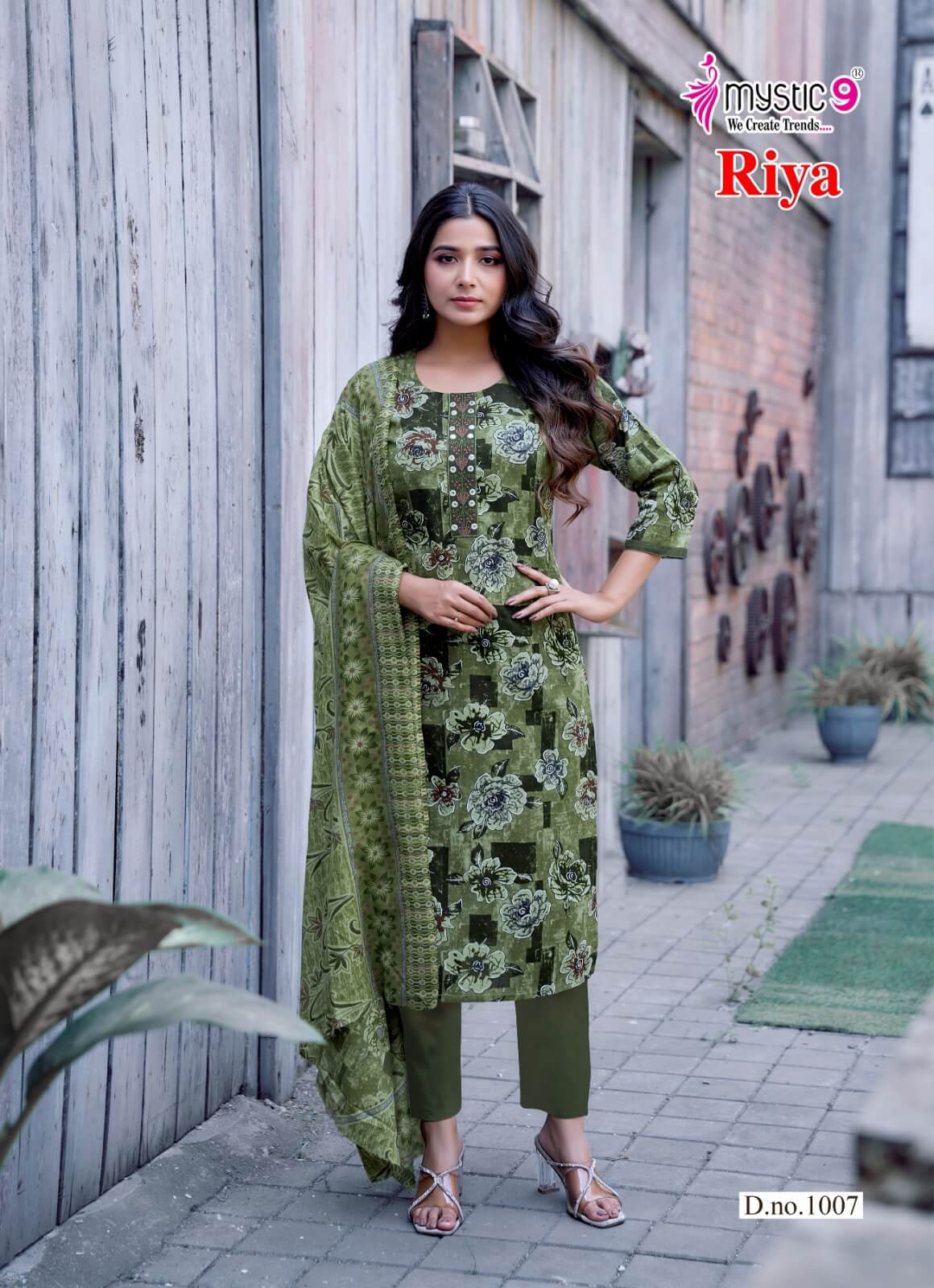 Mystic 9 Riya Vol 1 Printed Salwar Kameez Catalog collection 4