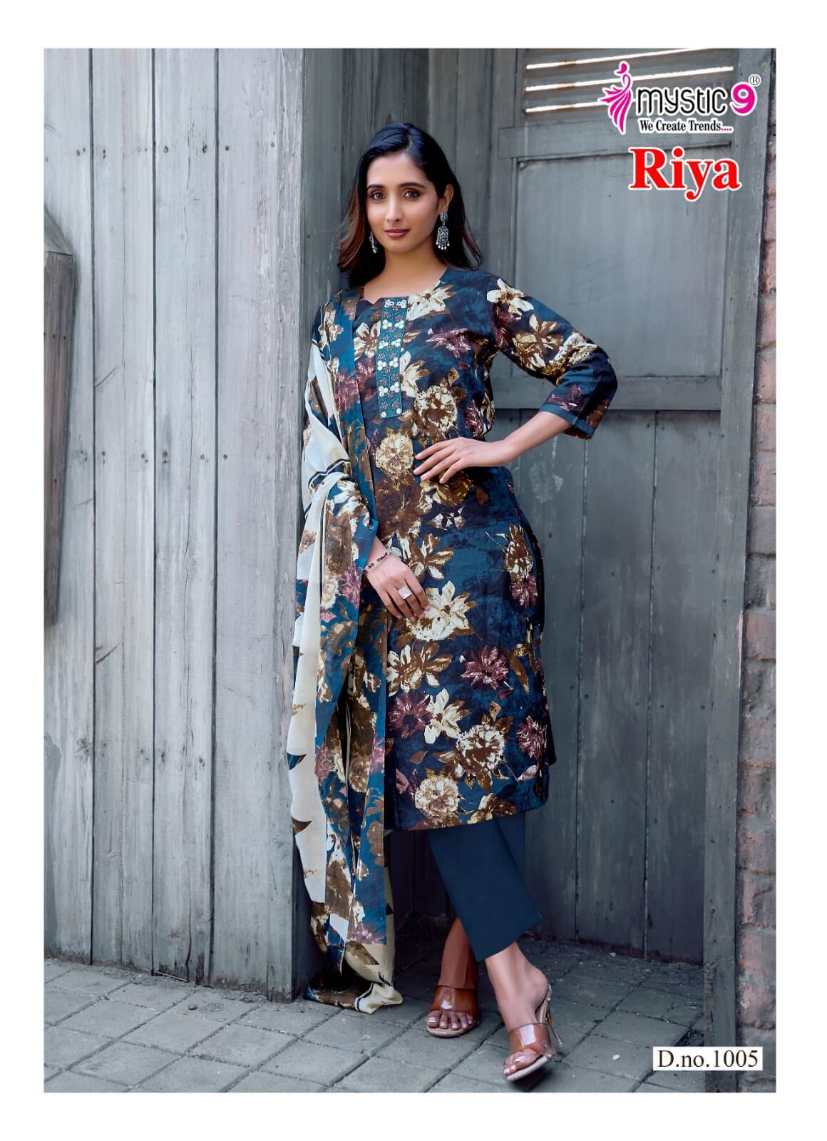 Mystic 9 Riya Vol 1 Printed Salwar Kameez Catalog collection 12