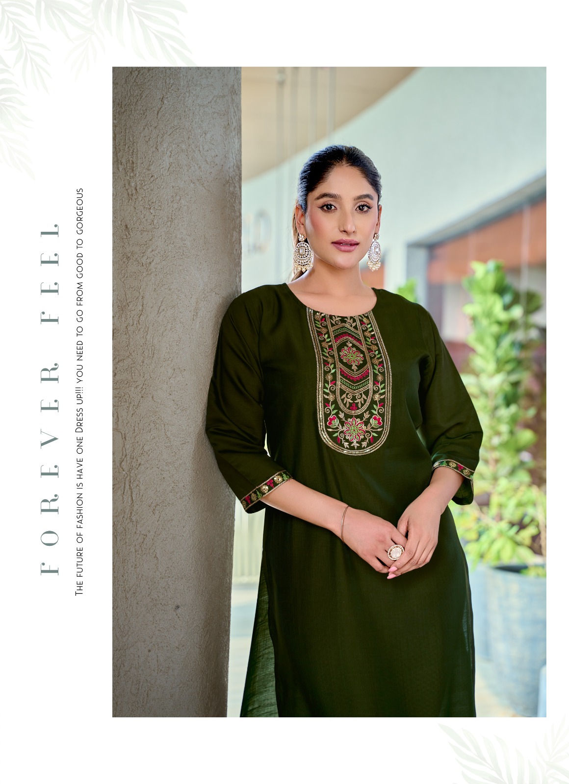 Vaniska Five Star Vol 3 Embroidery Kurti Catalog collection 9