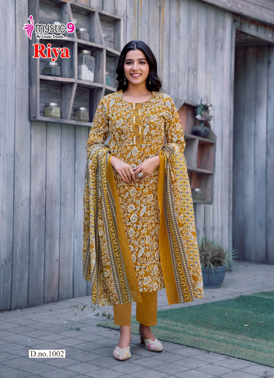 Mystic 9 Riya Vol 1 Printed Salwar Kameez Catalog collection 1