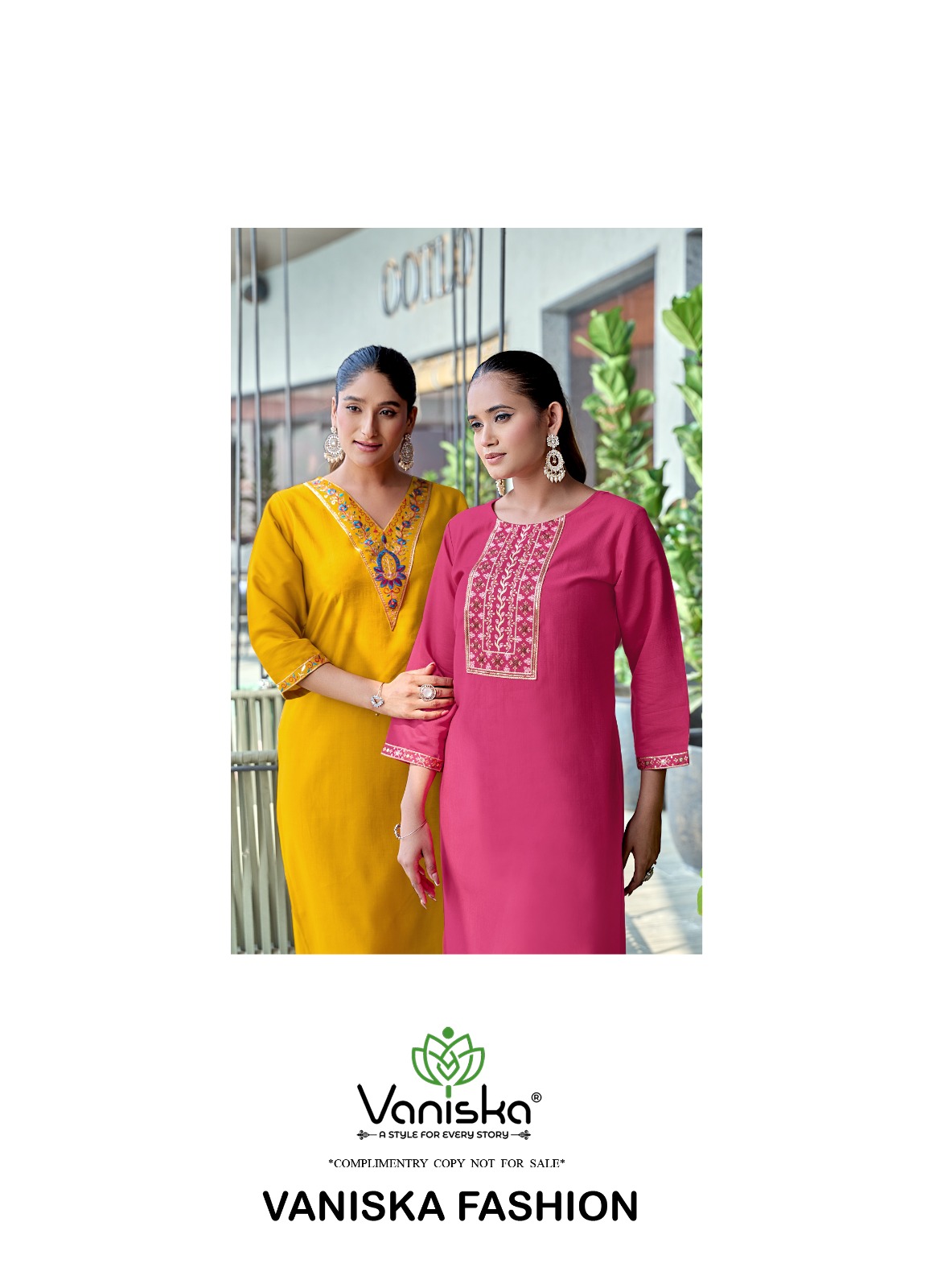 Vaniska Five Star Vol 3 Embroidery Kurti Catalog collection 8