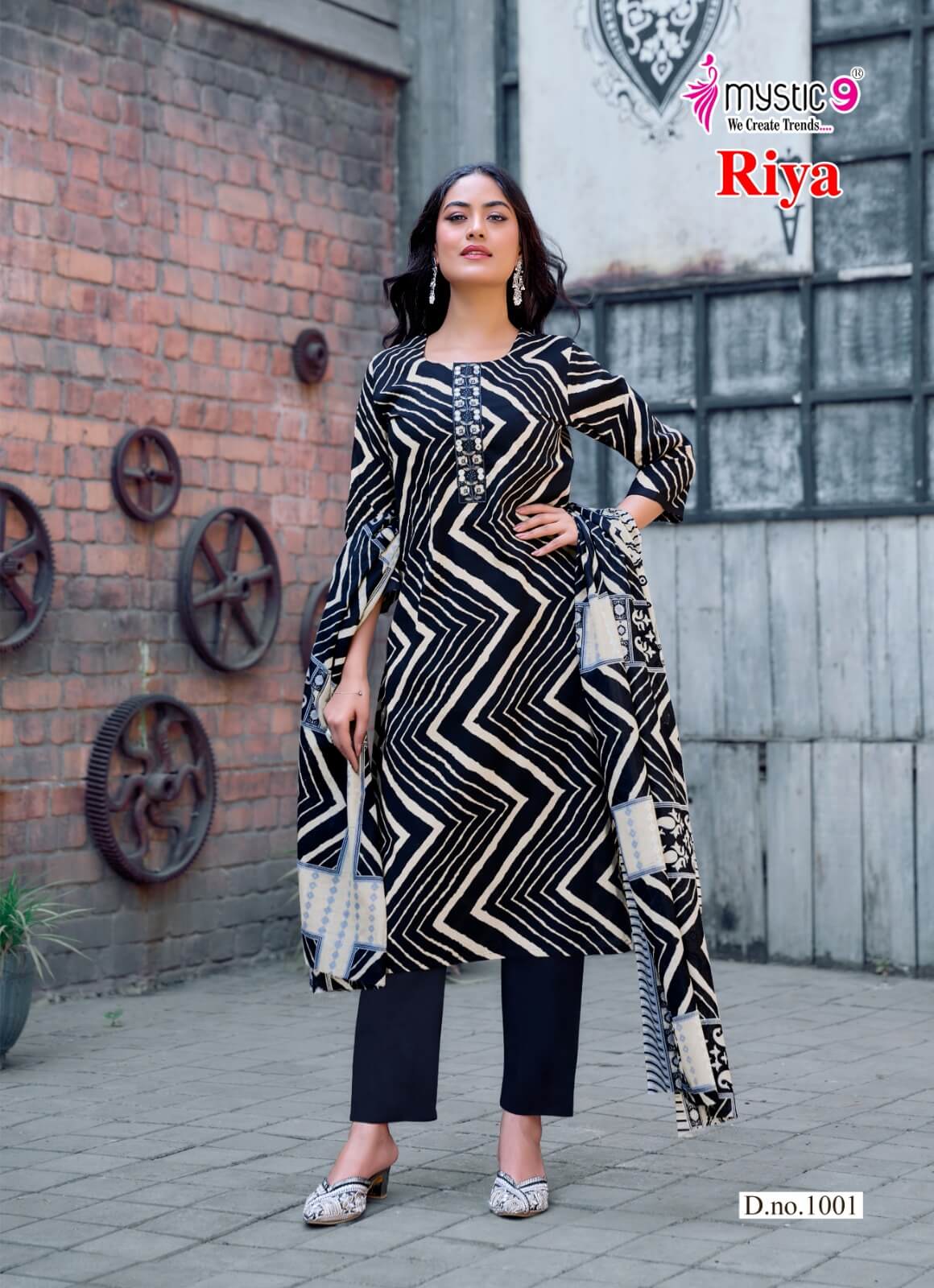 Mystic 9 Riya Vol 1 Printed Salwar Kameez Catalog collection 13