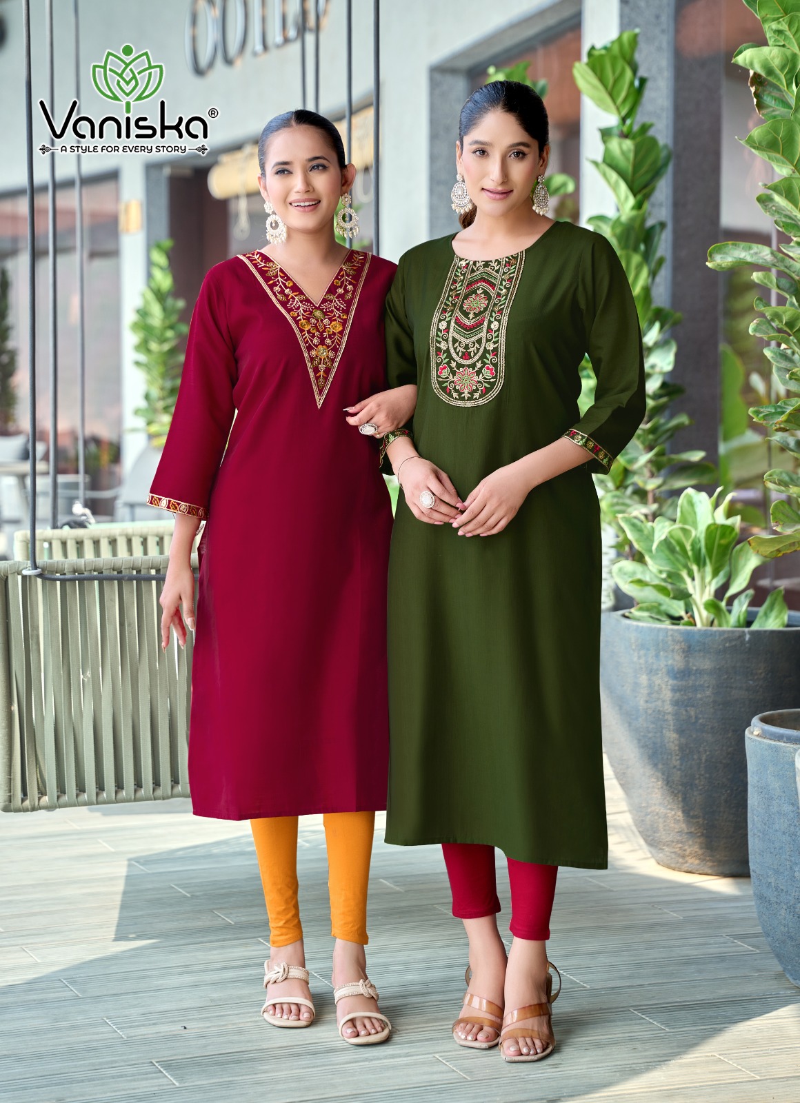 Vaniska Five Star Vol 3 Embroidery Kurti Catalog collection 10