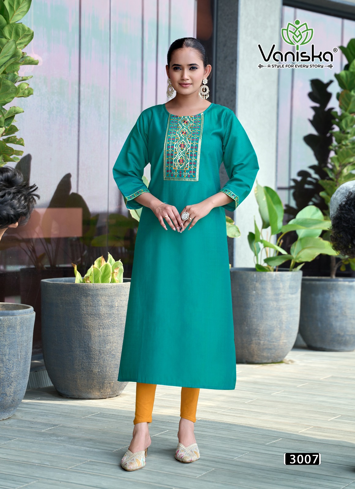 Vaniska Five Star Vol 3 Embroidery Kurti Catalog collection 13