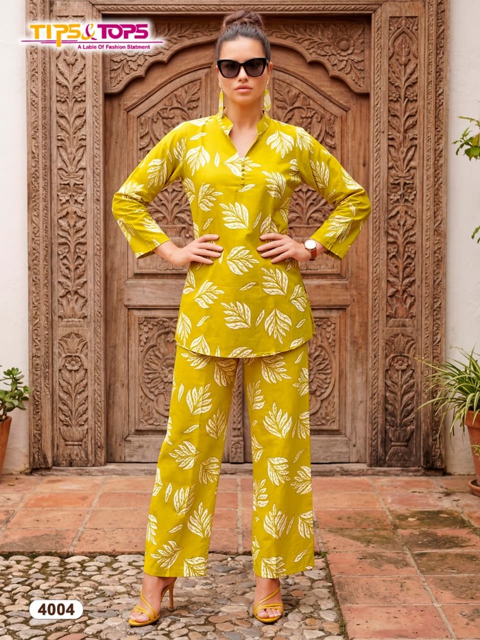 Tips And Tops Cotton Trends Vol 4 Co Ord Set Catalog collection 3