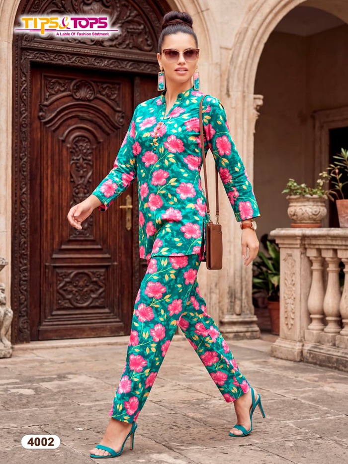 Tips And Tops Cotton Trends Vol 4 Co Ord Set Catalog collection 7
