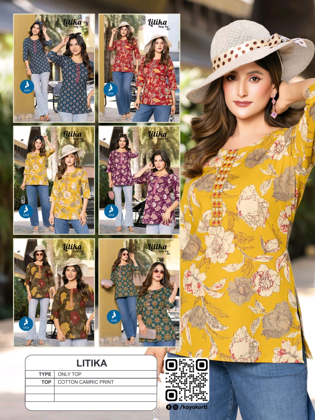 Kaya Kurti Litika Printed Kurtis Catalog collection 9