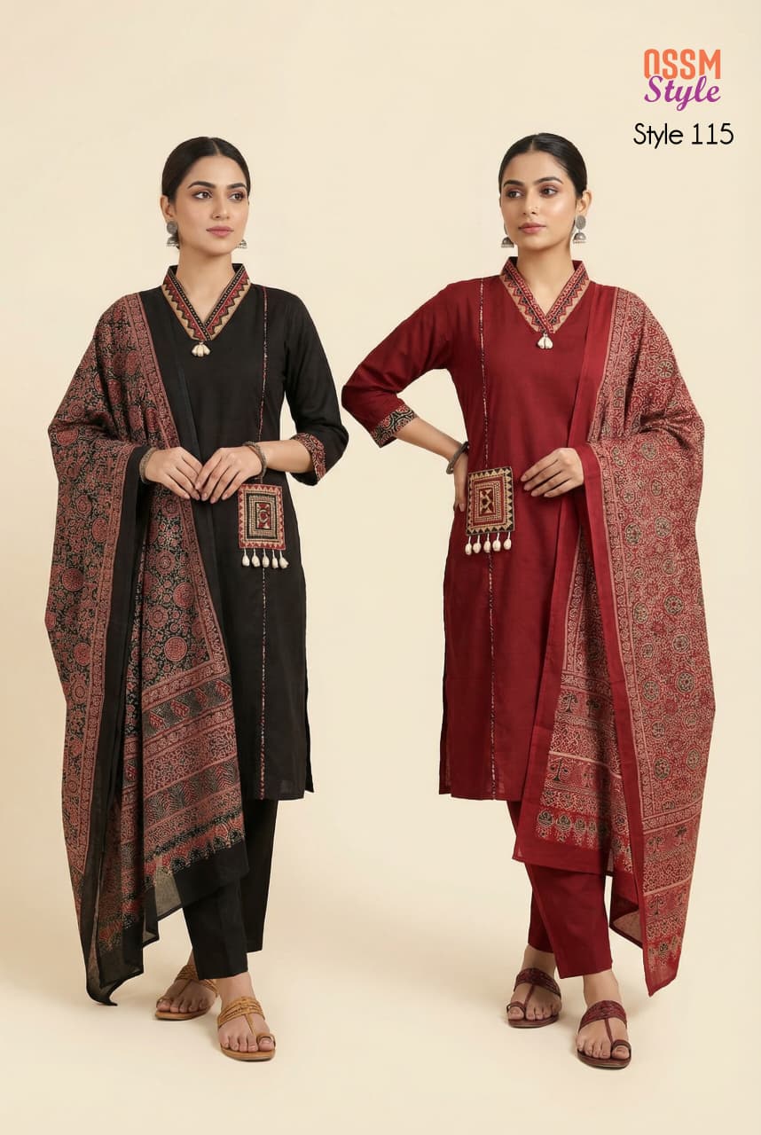 Ossm Style 115 Cotton Salwar Kameez Catalog collection 1