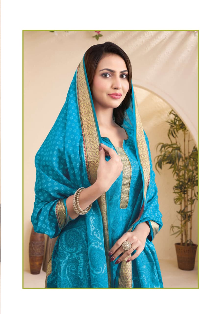 Aarvi Fashions Gadhwal 10 Cotton Salwar Kameez Catalog collection 4