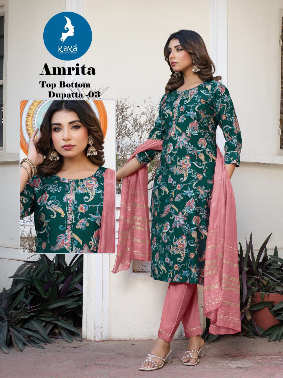 Kaya Kurti Amrita Printed Salwar Kameez Catalog collection 1