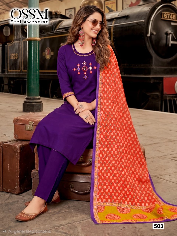 Ossm Malhar Vol 5 Cotton Salwar Kameez Catalog collection 4