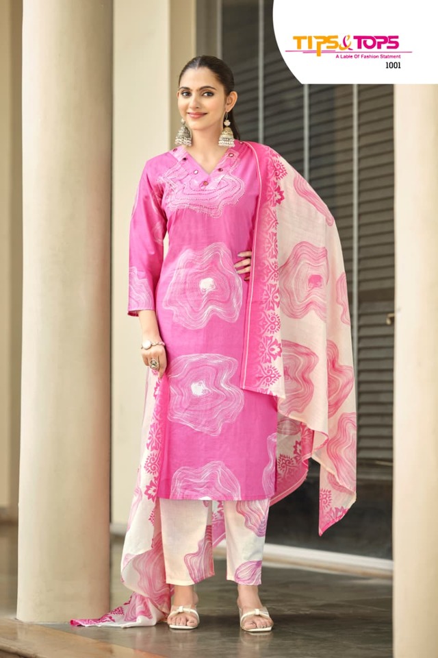 Tips And Tops Summer Stories Printed Salwar Kameez Catalog collection 7