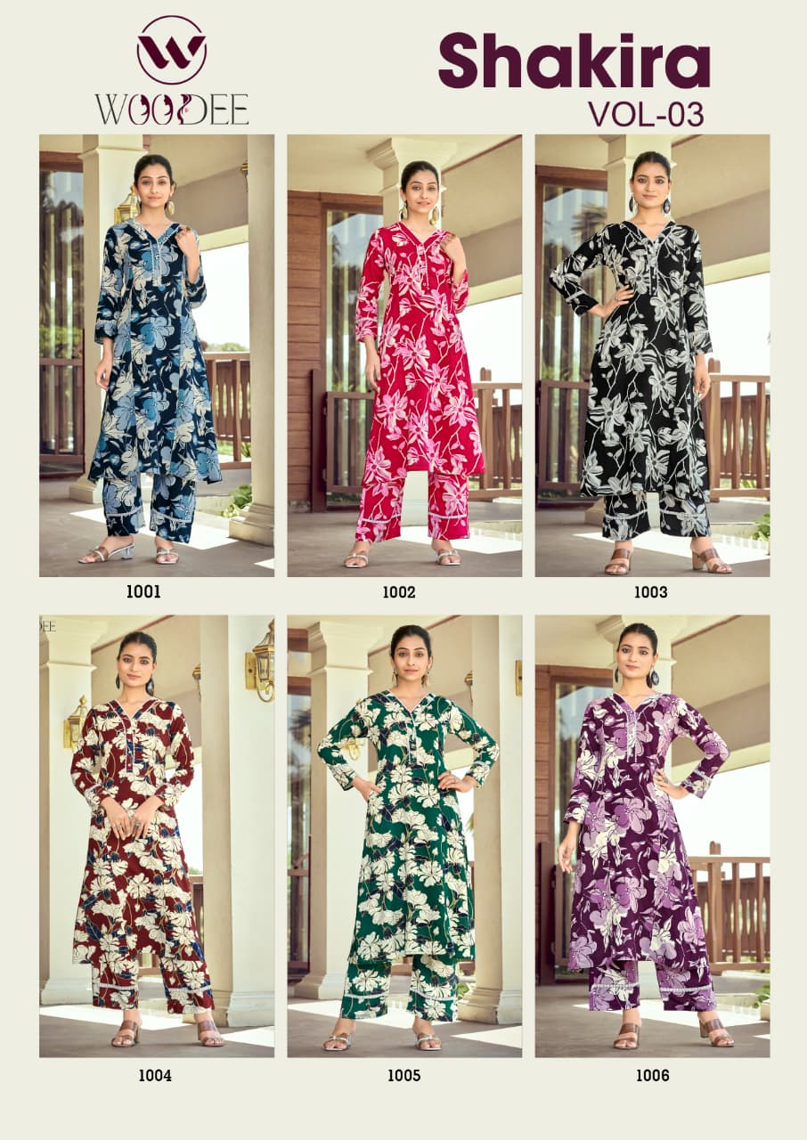 Woodee Shakira Vol 3 Co Ord Set Catalog collection 1
