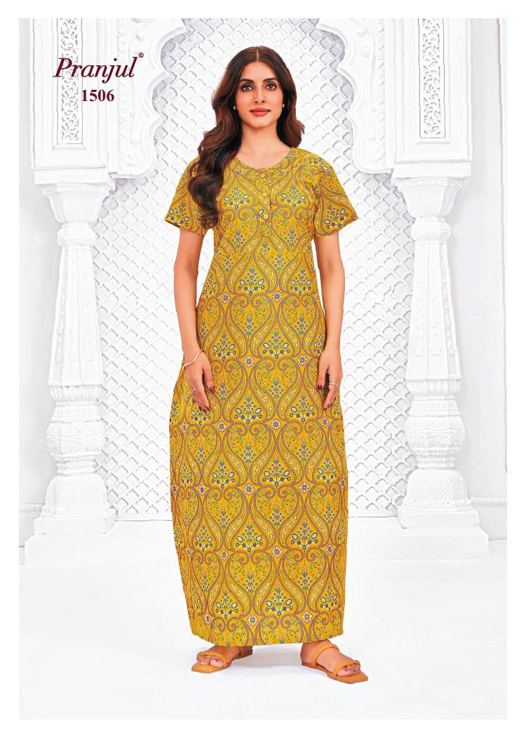 Pranjul Pragati Nighty Vol 15 2XL Night Dress Catalog collection 5