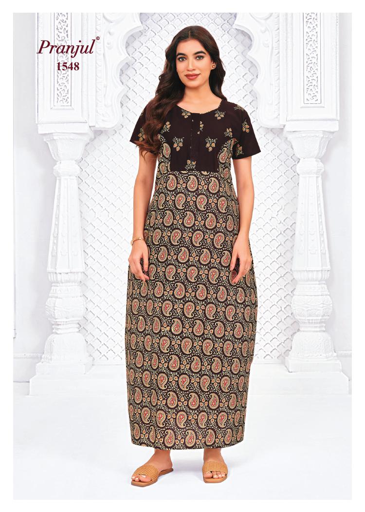 Pranjul Pragati Nighty Vol 15 2XL Night Dress Catalog collection 4