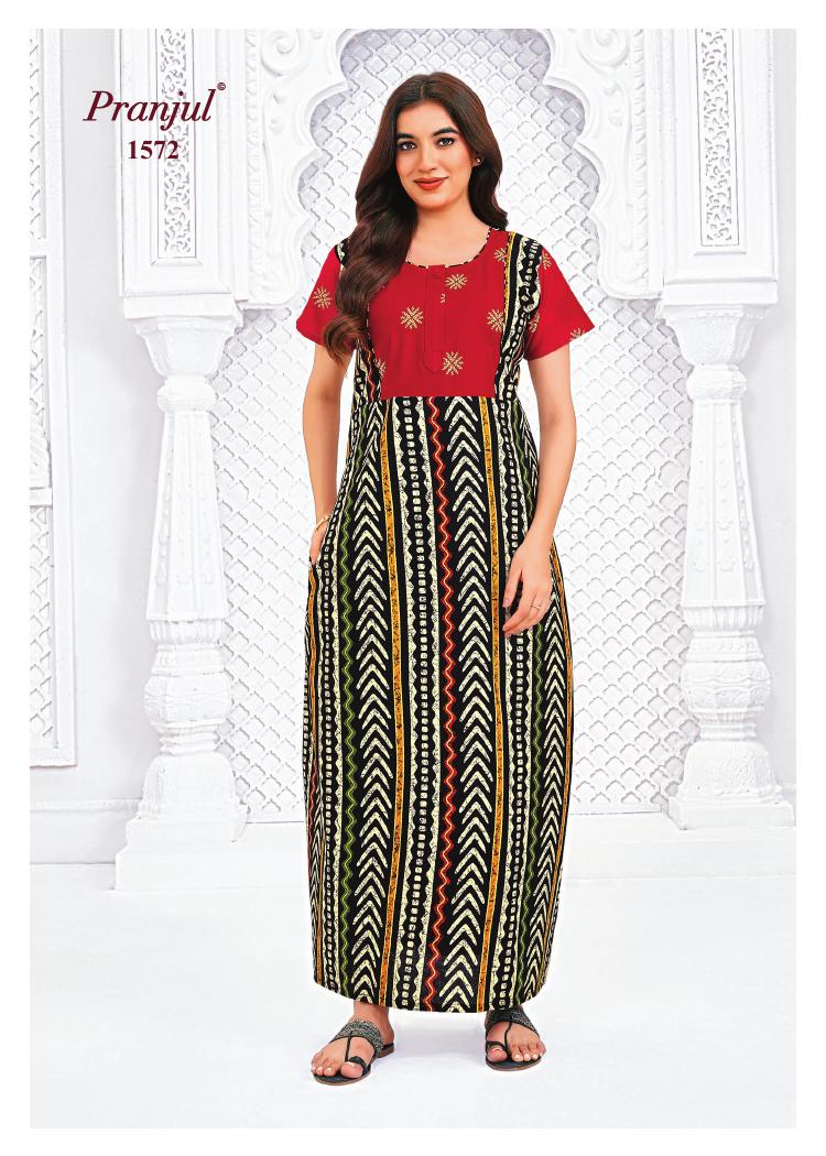 Pranjul Pragati Nighty Vol 15 2XL Night Dress Catalog collection 3