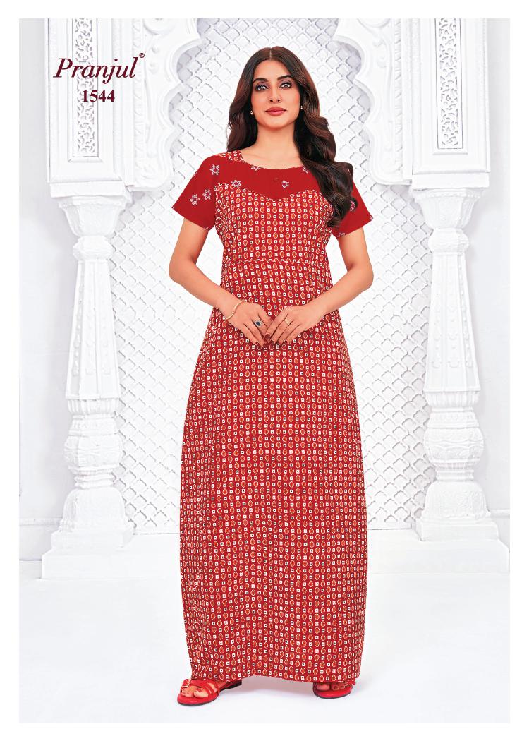 Pranjul Pragati Nighty Vol 15 2XL Night Dress Catalog collection 8