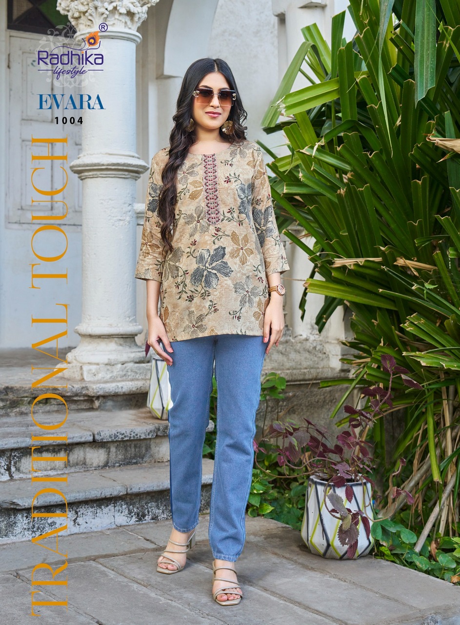 Radhika Lifestyle Evara Rayon Kurti Catalog collection 18