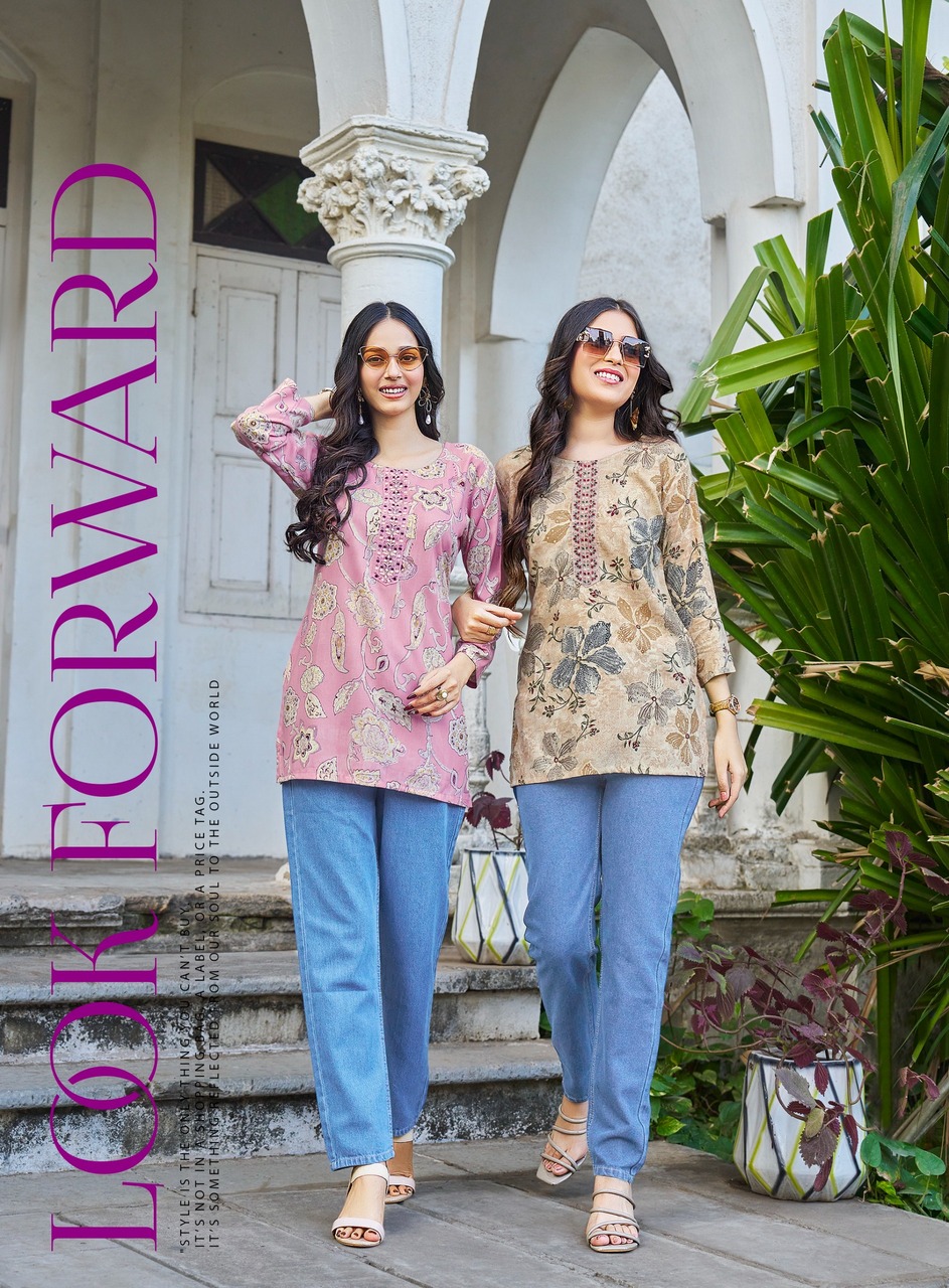 Radhika Lifestyle Evara Rayon Kurti Catalog collection 15
