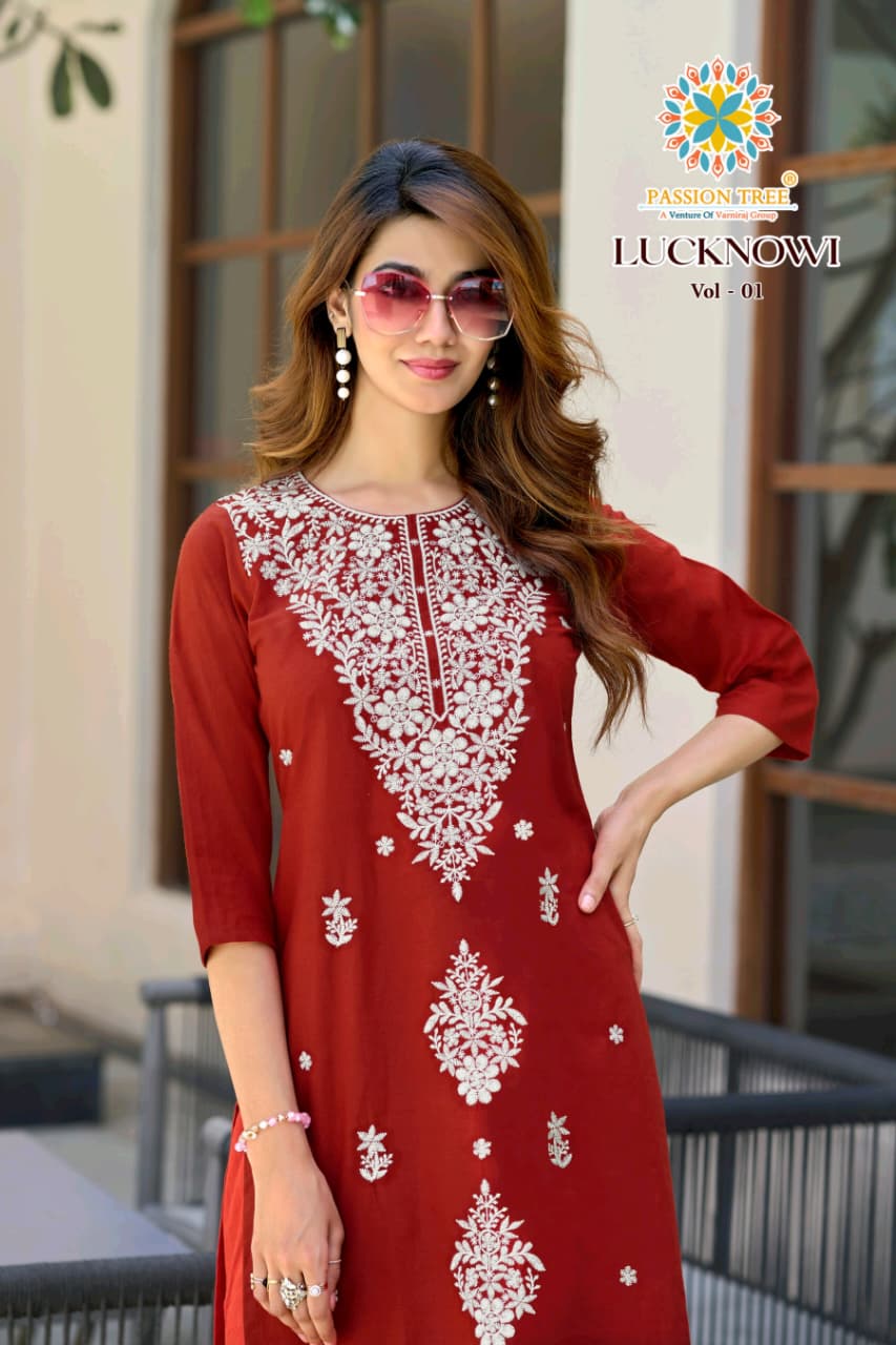 Passion Tree Lucknowi Kurti Palazzo Set Catalog collection 1