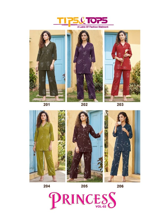 Tips And Tops Princess Vol 2 Co Ord Set Catalog collection 4