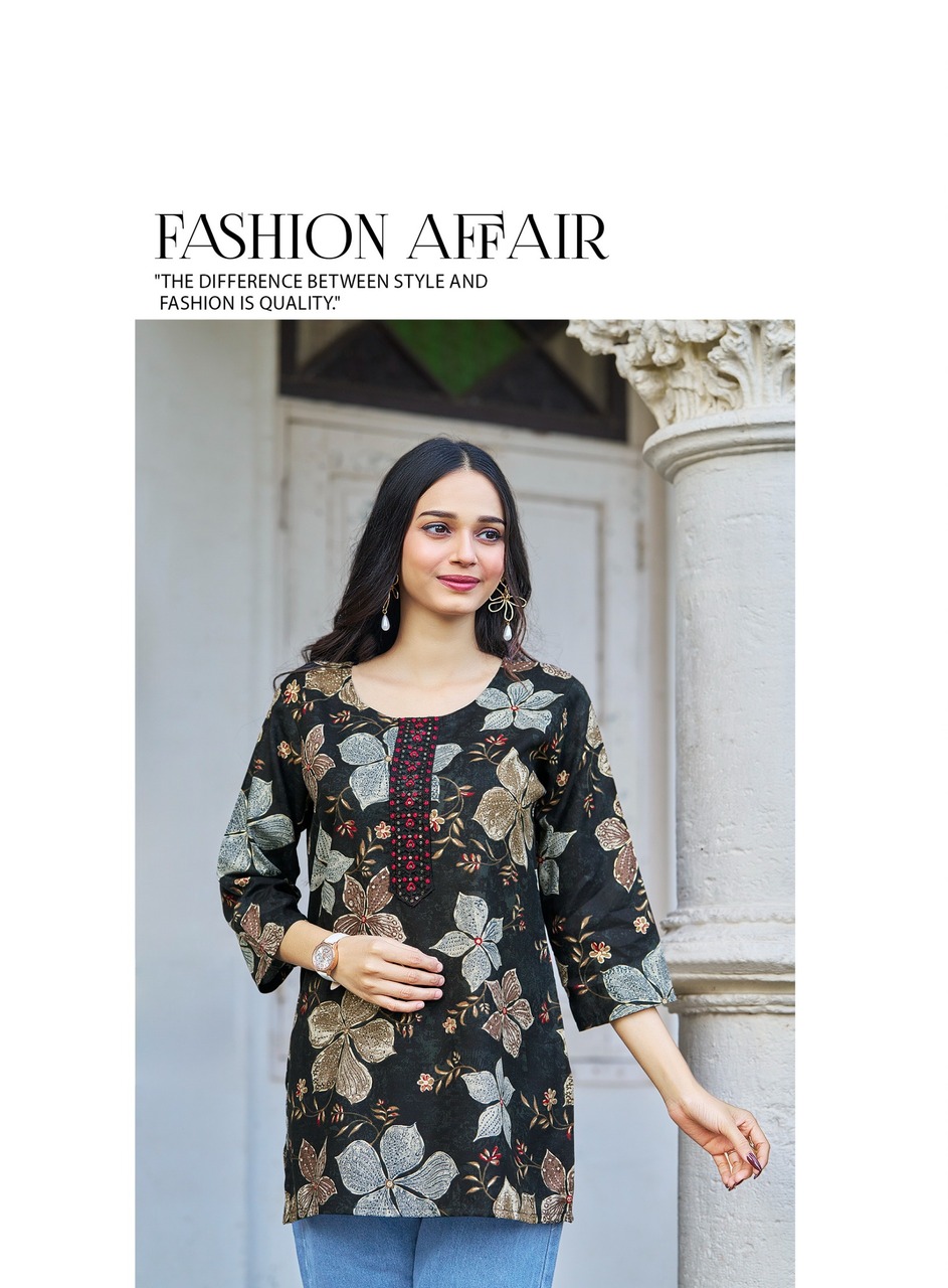 Radhika Lifestyle Evara Rayon Kurti Catalog collection 2