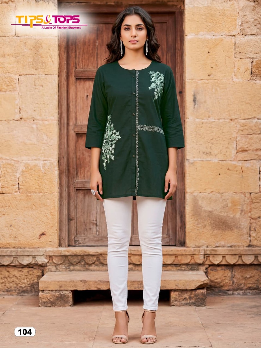 Tips And Tops Viana Cotton Kurtis Catalog collection 4