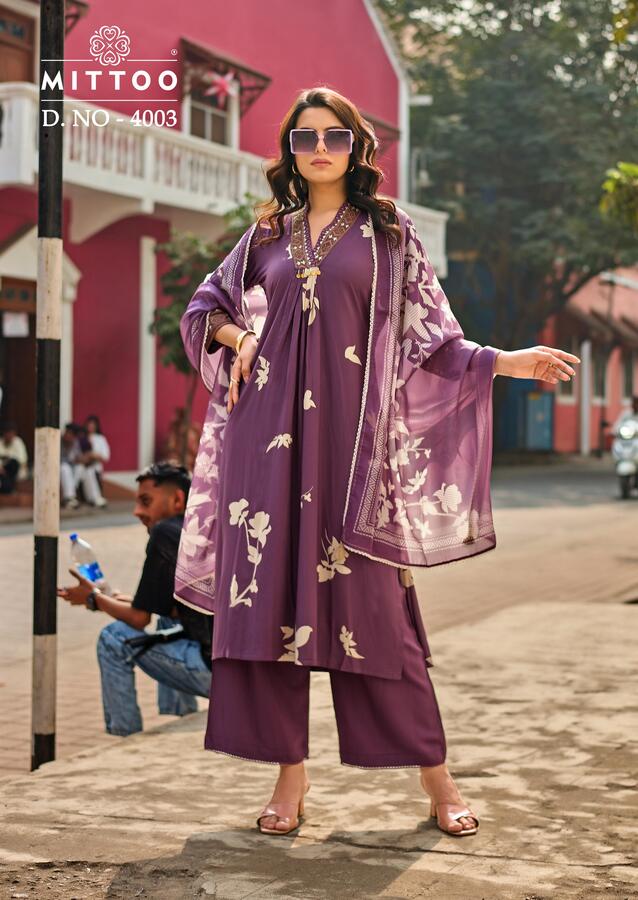 Mittoo Kurti Razia Printed Salwar Kameez Catalog collection 4